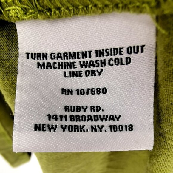 Ruby Rd. Women's 1X Green Round Light Blouse - Picture 8 of 12